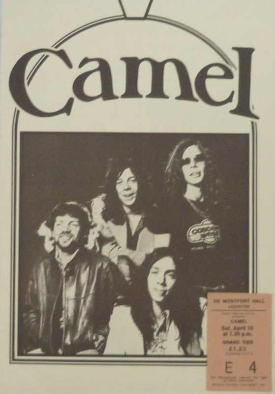 Camel In Concert 1976 - TOUR (MOONMADNESS) PROGRAMME PLUS LEICESTER